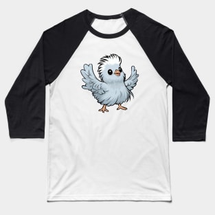 Lovely cartoon silkie chicken Baseball T-Shirt